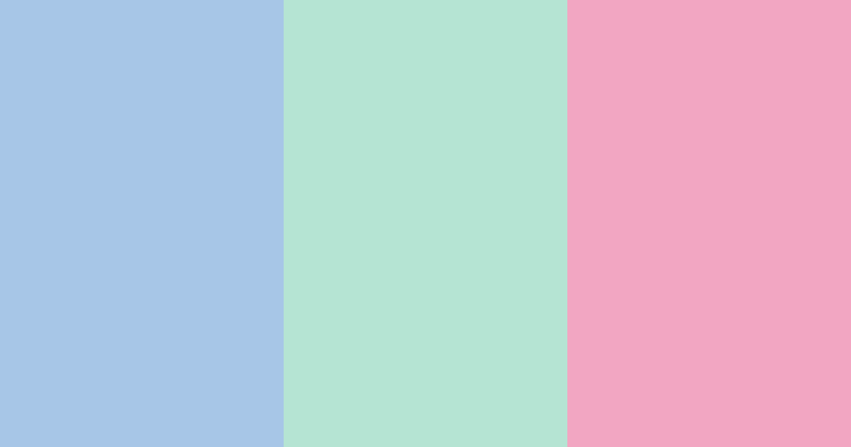 Download shades of blue green pink color palette PNG image (landscape)