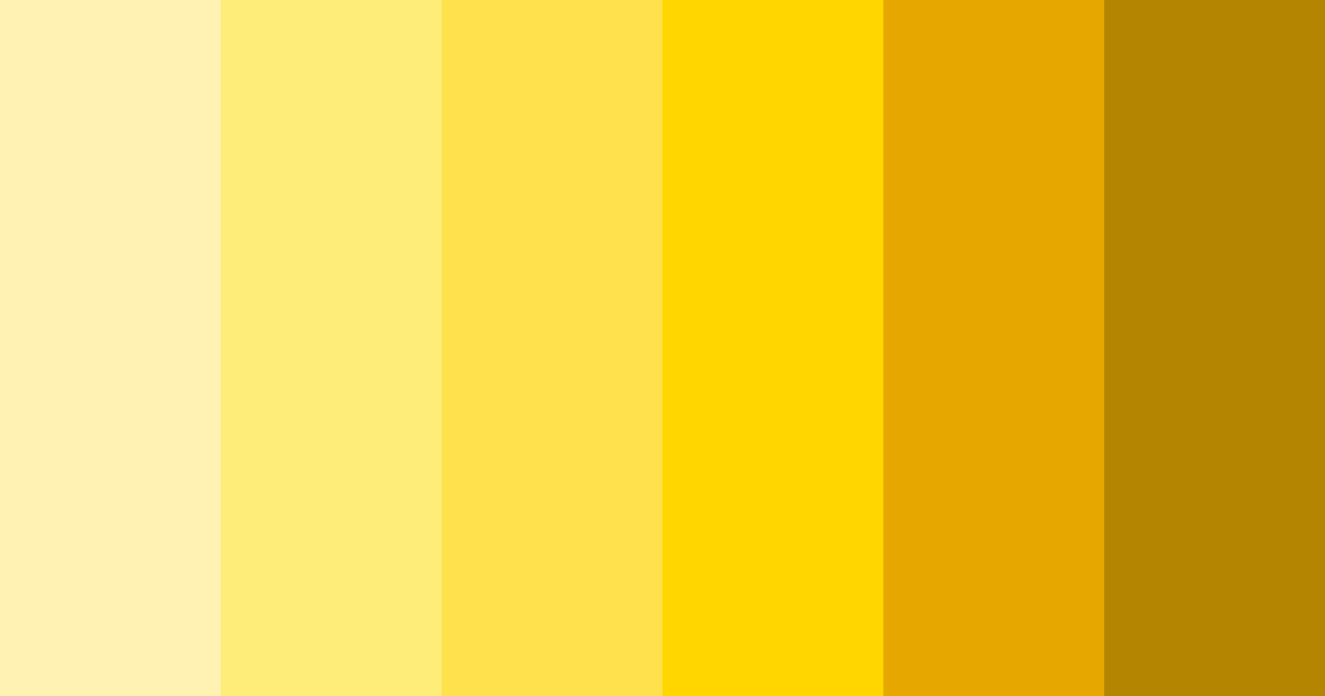 Download sunny yellow color palette PNG image (landscape)