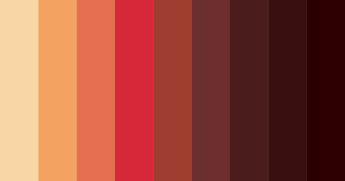 Download red forest fire color palette PNG image (landscape)