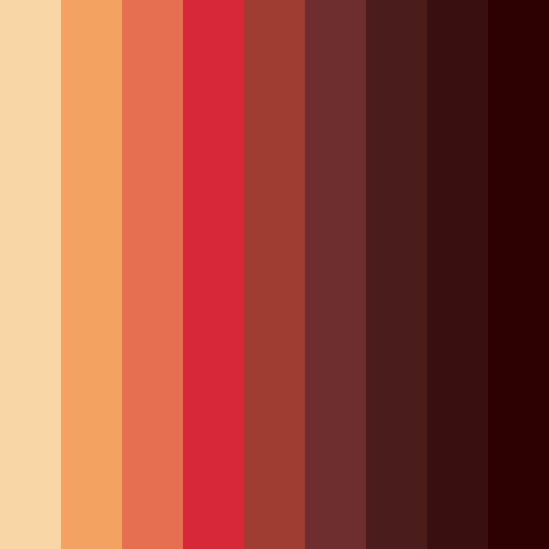 Download red forest fire color palette PNG image (square)