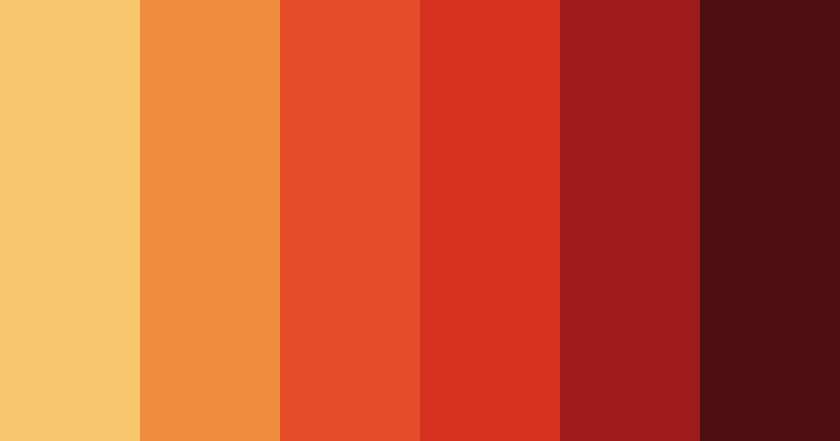 Download embers of the wild color palette PNG image (landscape)