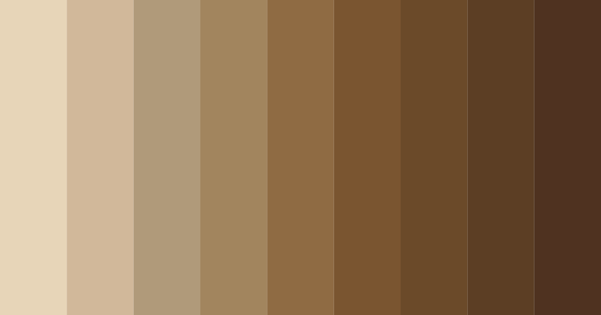 Download muted brown tones color palette PNG image (landscape)
