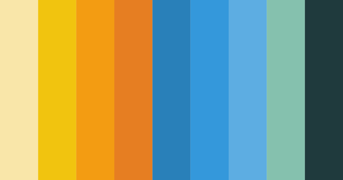 Download golden blue color palette PNG image (landscape)
