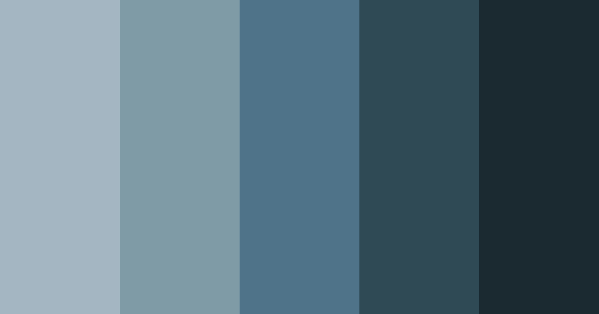 Download misty ocean depths color palette PNG image (landscape)