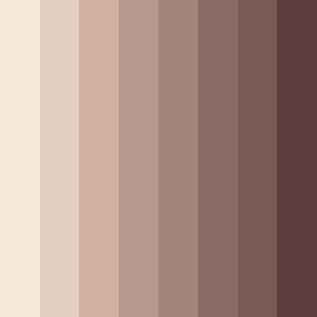 Download shades of beige color palette PNG image (square)
