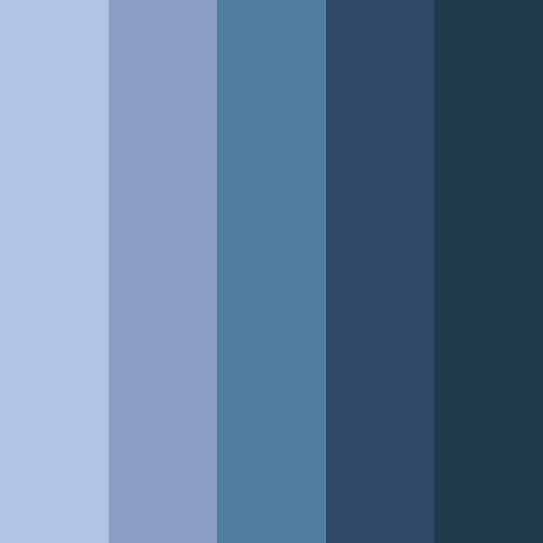 Download serene depths color palette PNG image (square)