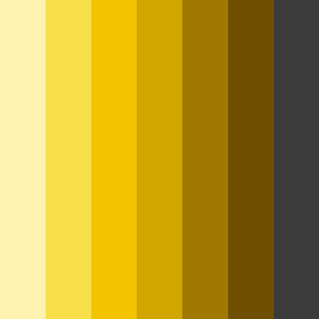 Download black and yellow sunset color palette PNG image (square)
