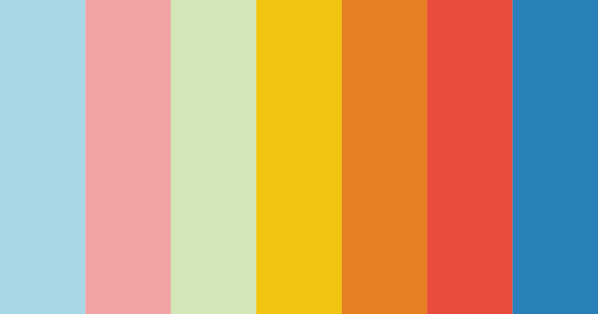 Download shades of blue color palette PNG image (landscape)