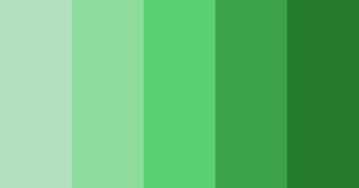 Download emerald serenity color palette PNG image (landscape)