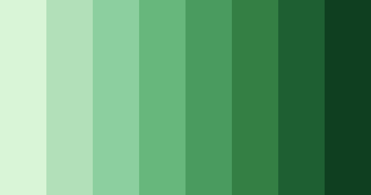 Download light green jungle color palette PNG image (landscape)