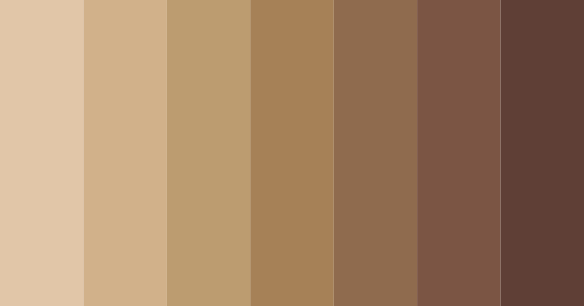 Download sandalwood brown color palette PNG image (landscape)