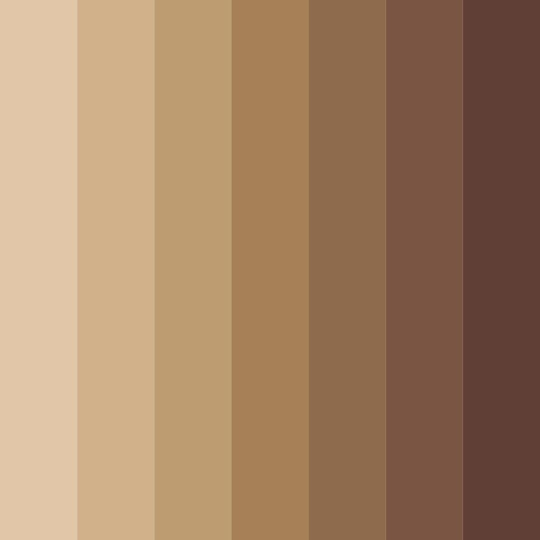 Download sandalwood brown color palette PNG image (square)