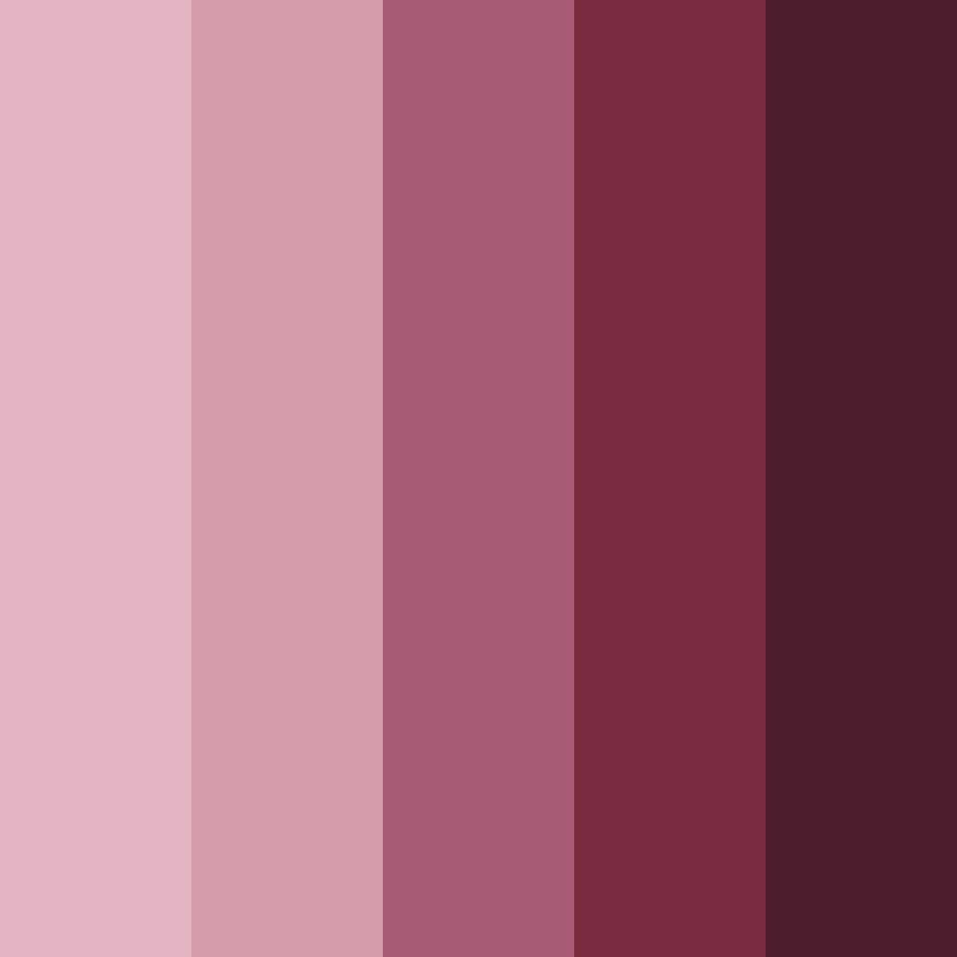 Download crimson whispers color palette PNG image (square)