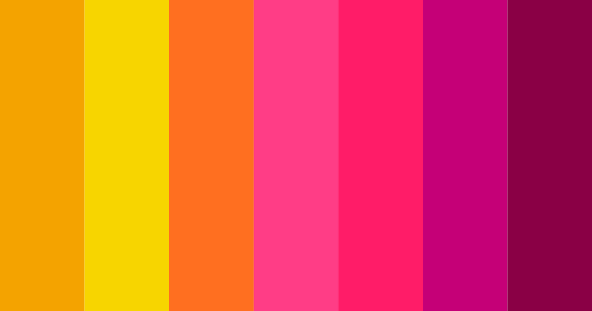 Download neon confectionery color palette PNG image (landscape)