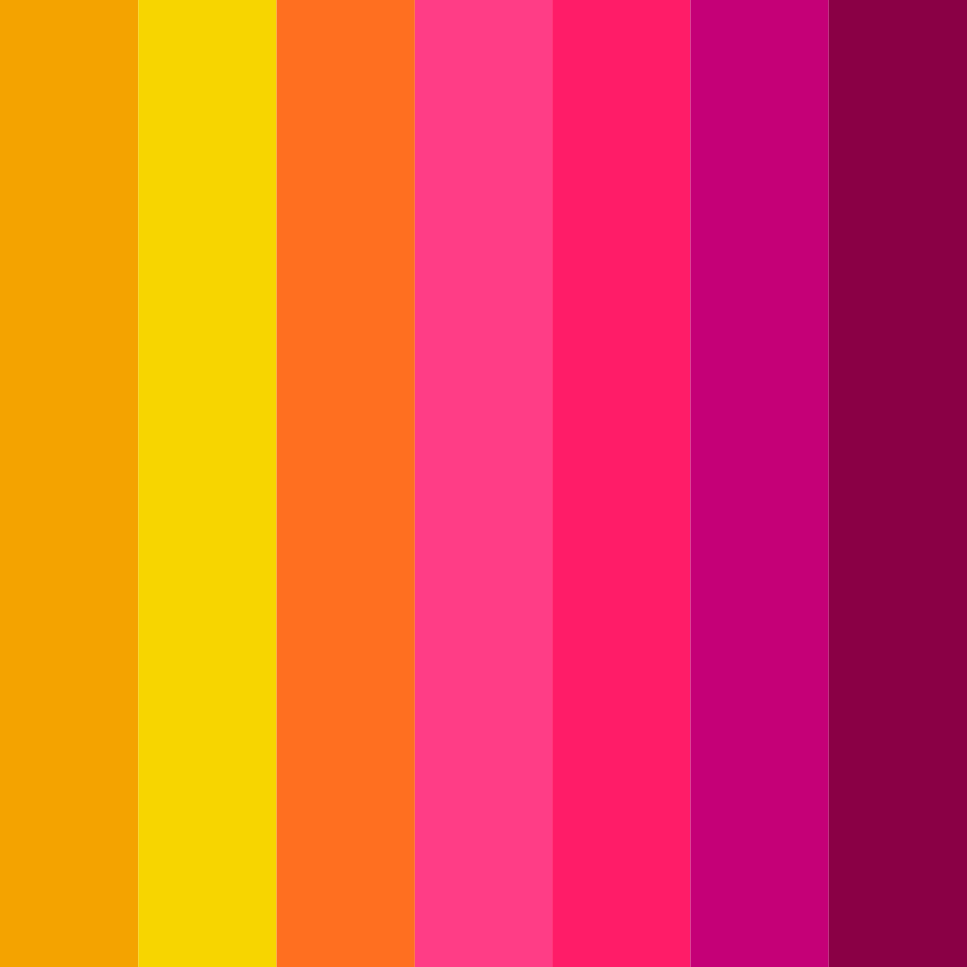 Download neon confectionery color palette PNG image (square)