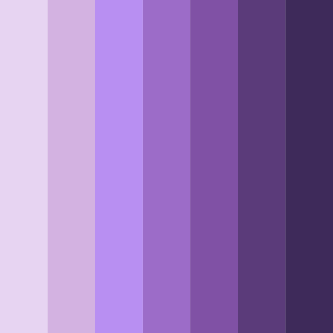 Download romantic purple shades color palette PNG image (square)