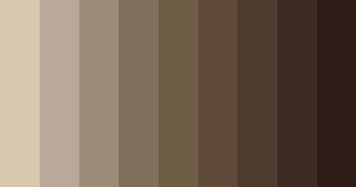 Download cool brown hues color palette PNG image (landscape)