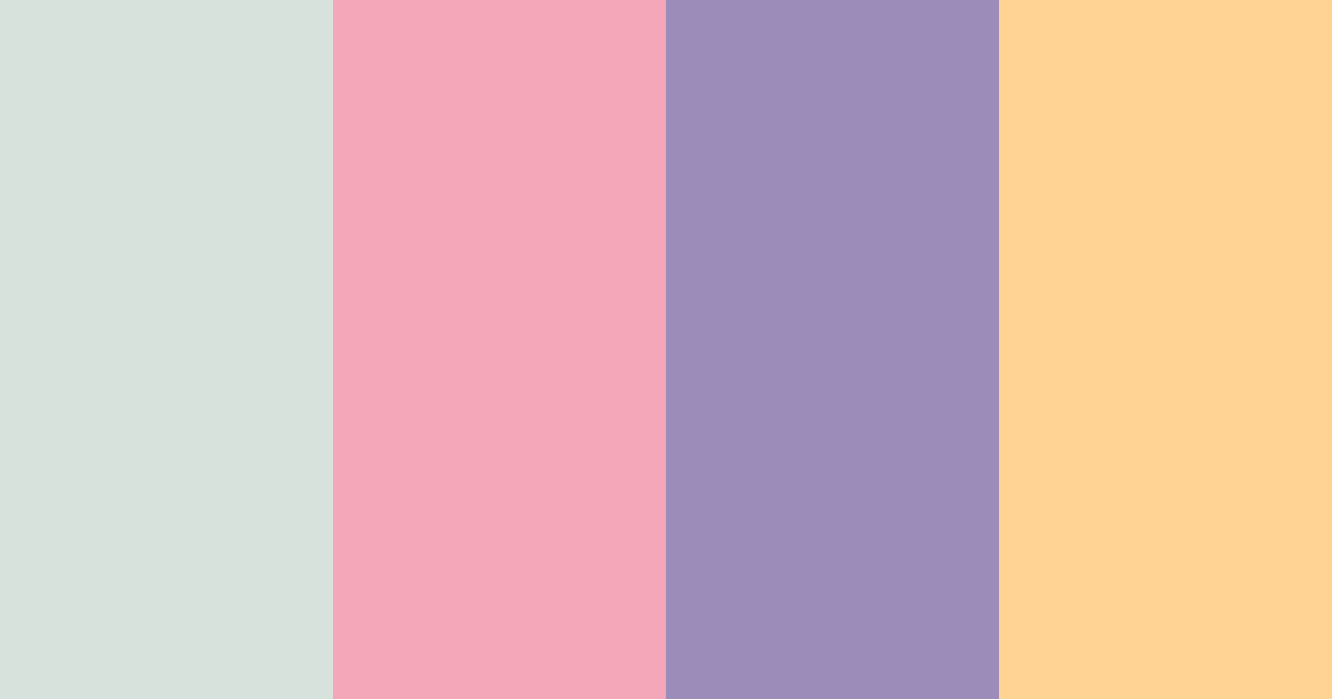 Download pastel sunset color palette PNG image (landscape)