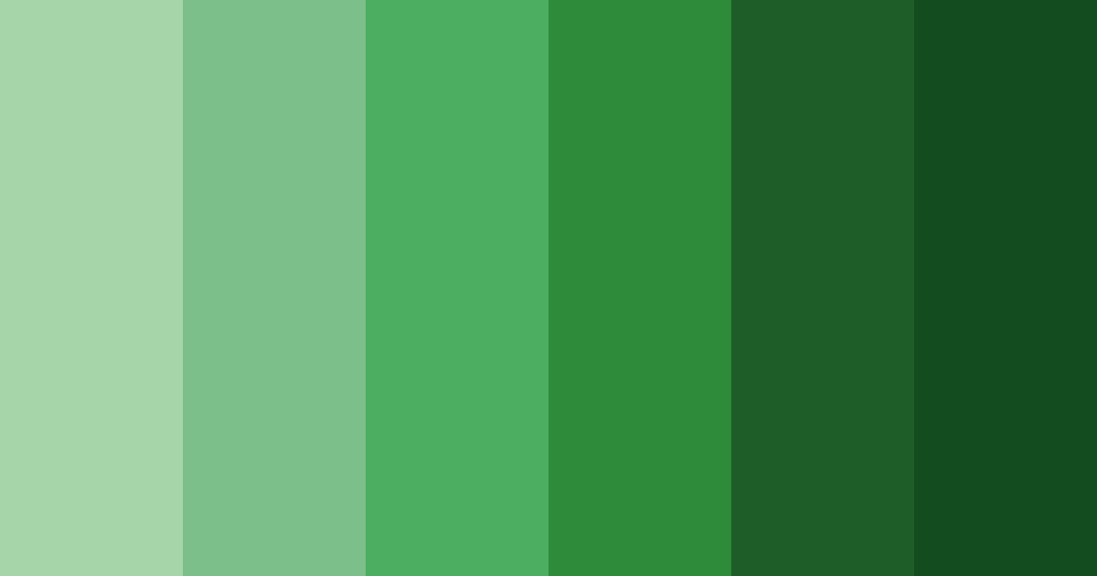 Download deep forest green color palette PNG image (landscape)