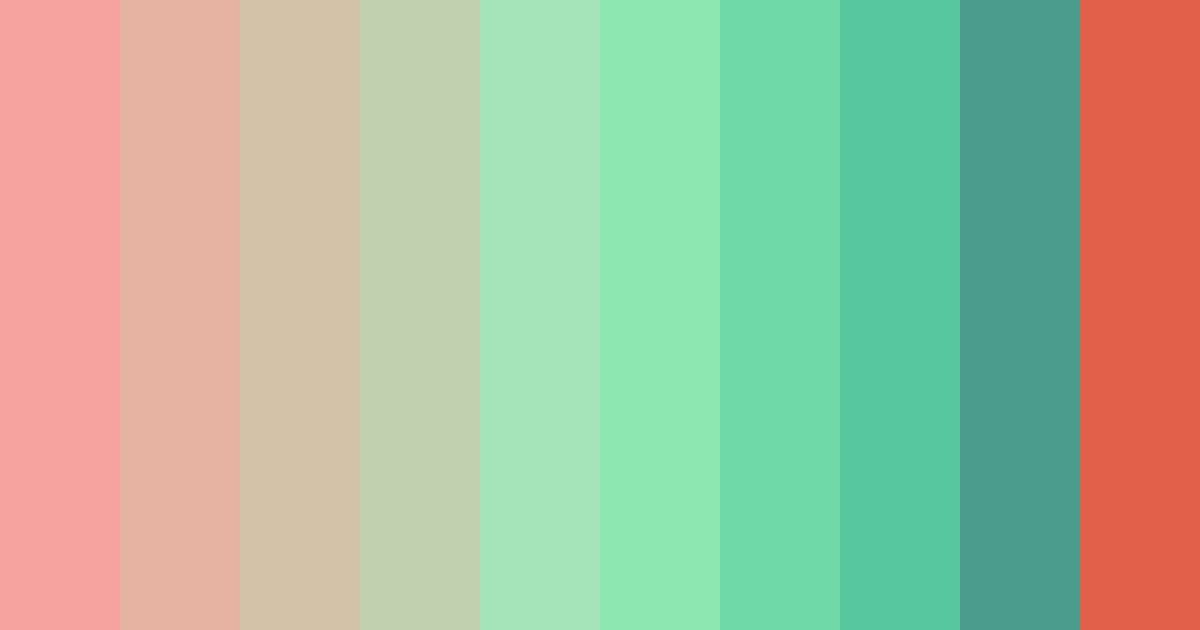 Download coral serenity color palette PNG image (landscape)