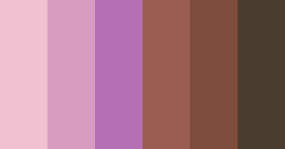 Download pink brown green dream color palette PNG image (landscape)