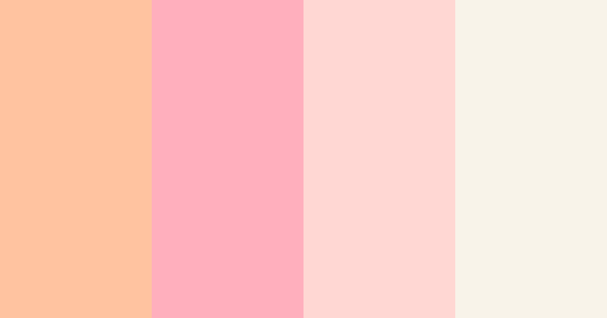 Download blush and cream color palette PNG image (landscape)