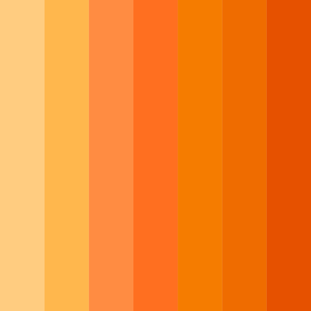 Download citrus sunset color palette PNG image (square)