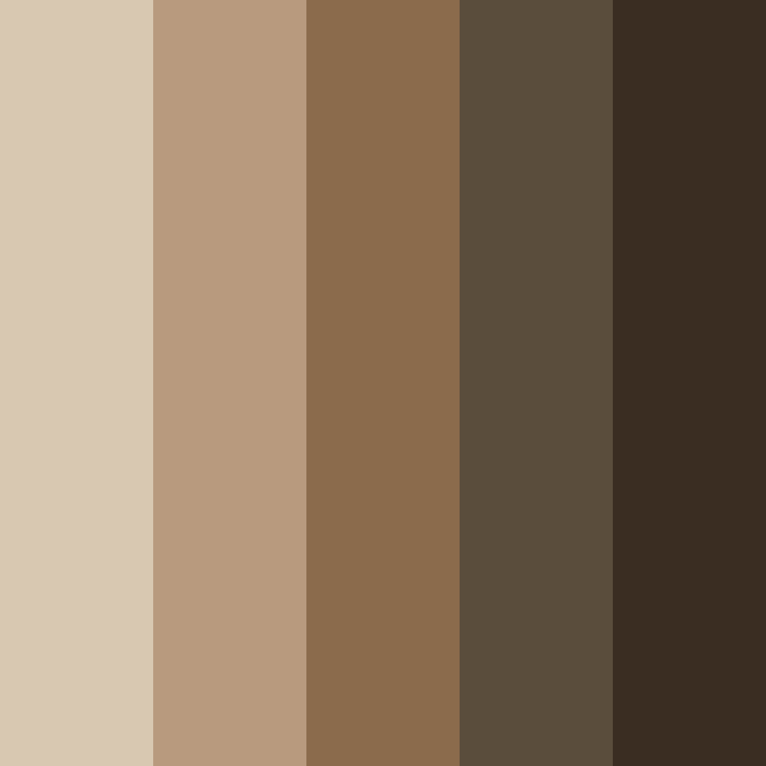 Download brown coffee color palette PNG image (square)