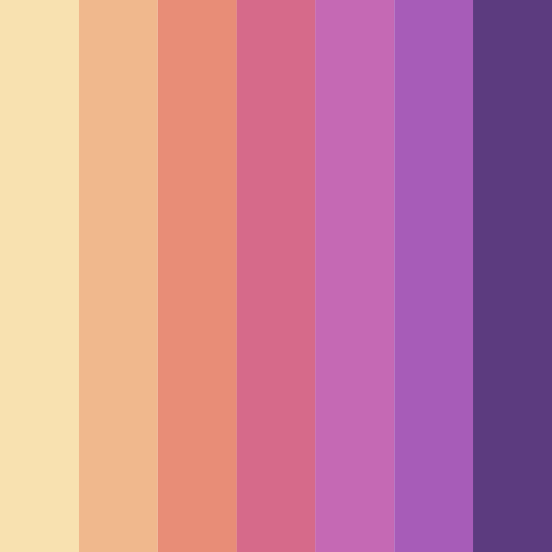 Download warm pink color palette PNG image (square)