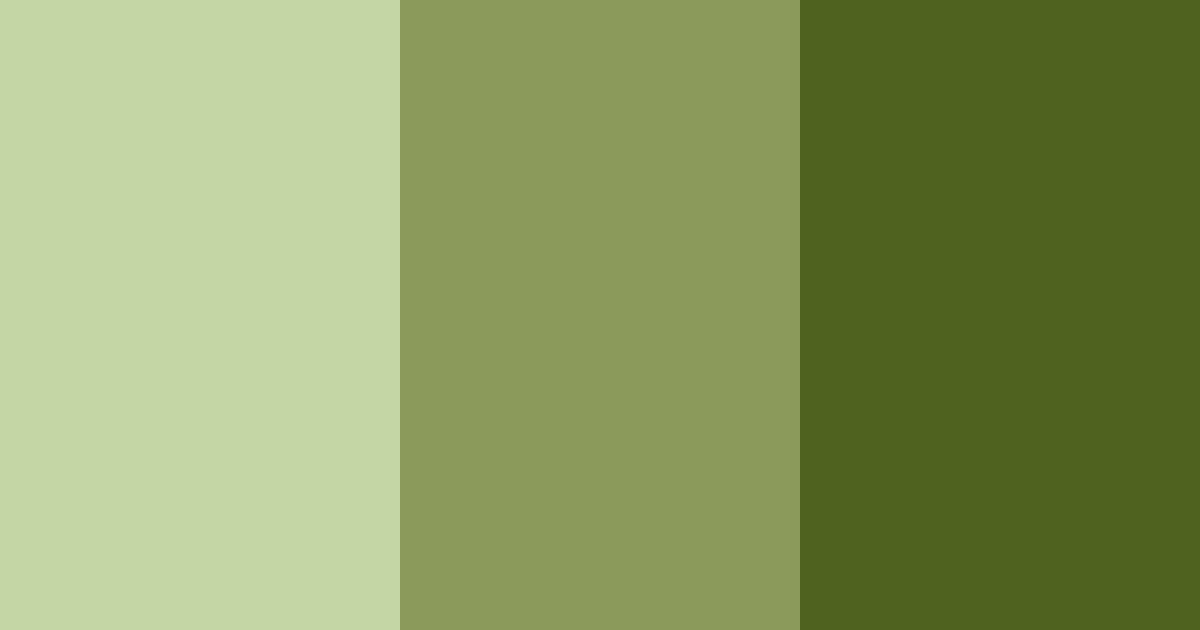 Download earthy green color palette PNG image (landscape)