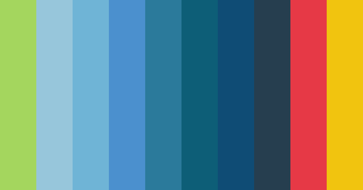 Download lime green ocean color palette PNG image (landscape)