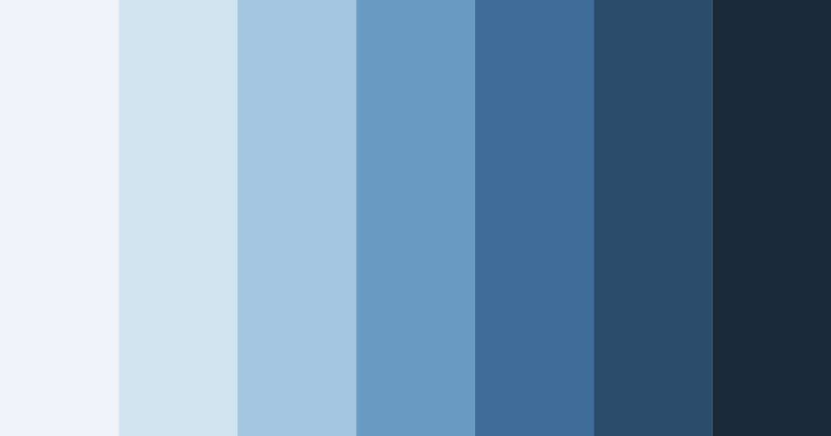 Download blue snowfall color palette PNG image (landscape)