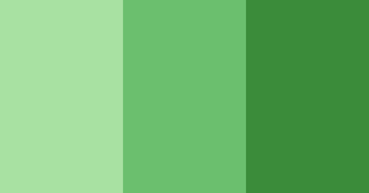 Download green tree color palette PNG image (landscape)