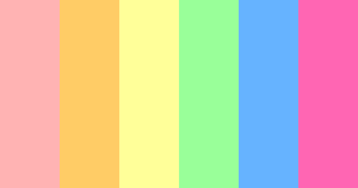 Download cotton candy spectrum color palette PNG image (landscape)