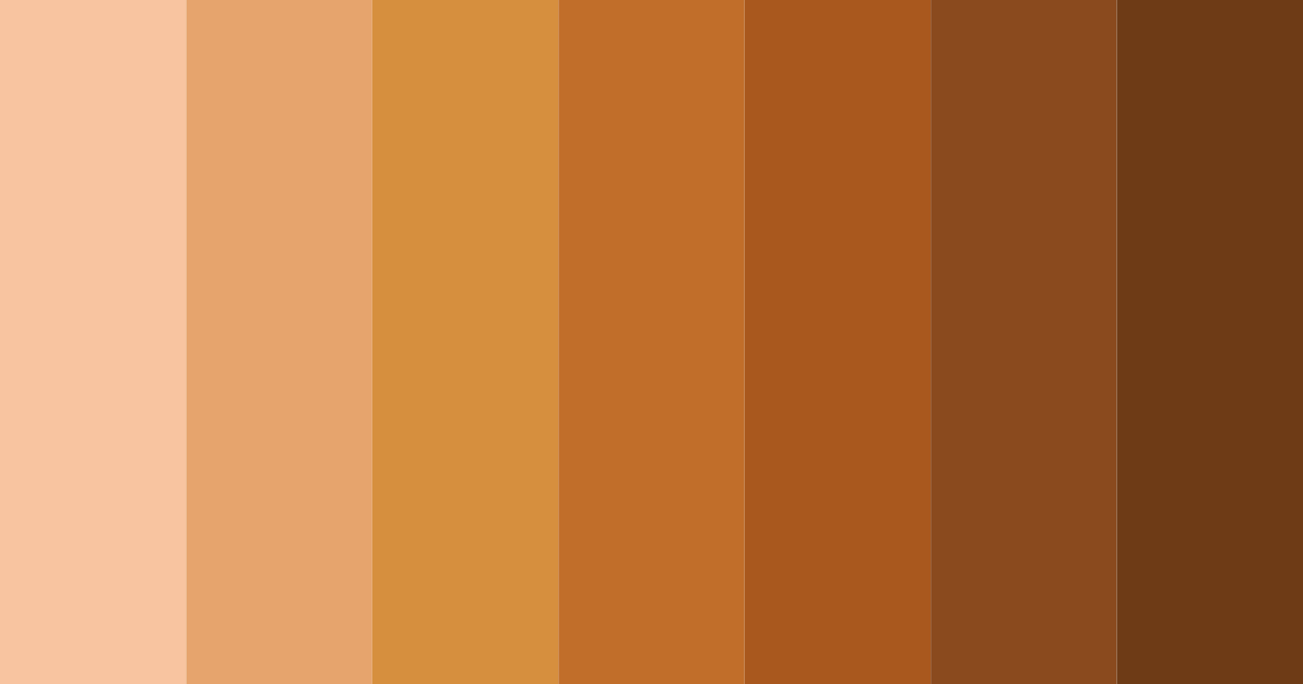 Download dusty orange shades color palette PNG image (landscape)