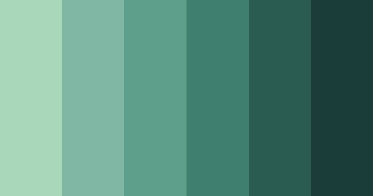 Download evergreen serenity color palette PNG image (landscape)