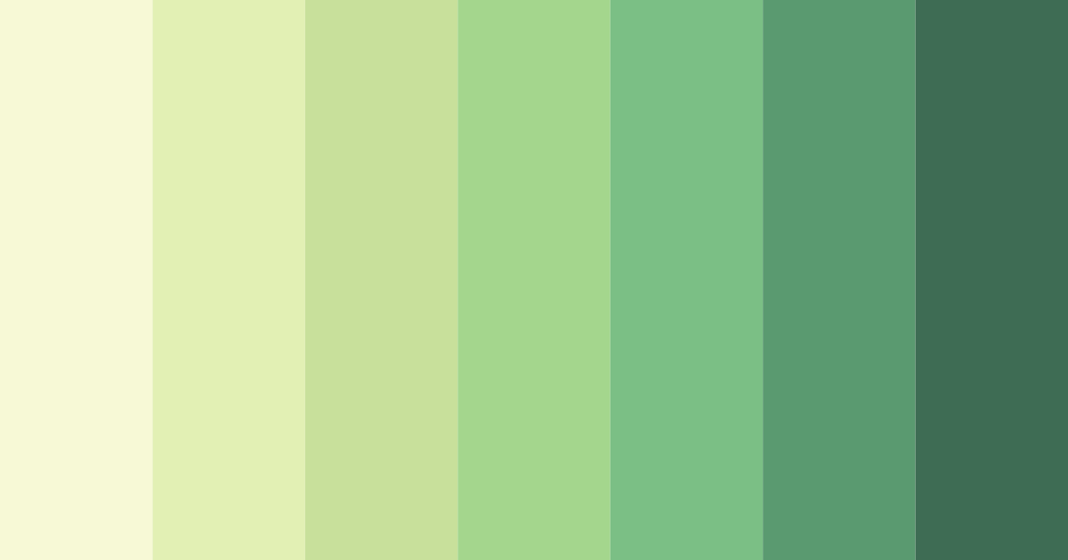 Download green glow color palette PNG image (landscape)