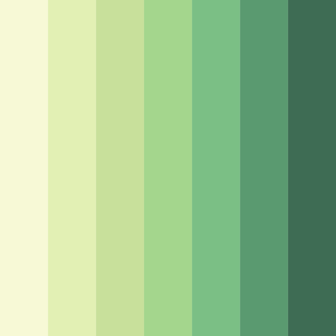 Download green glow color palette PNG image (square)