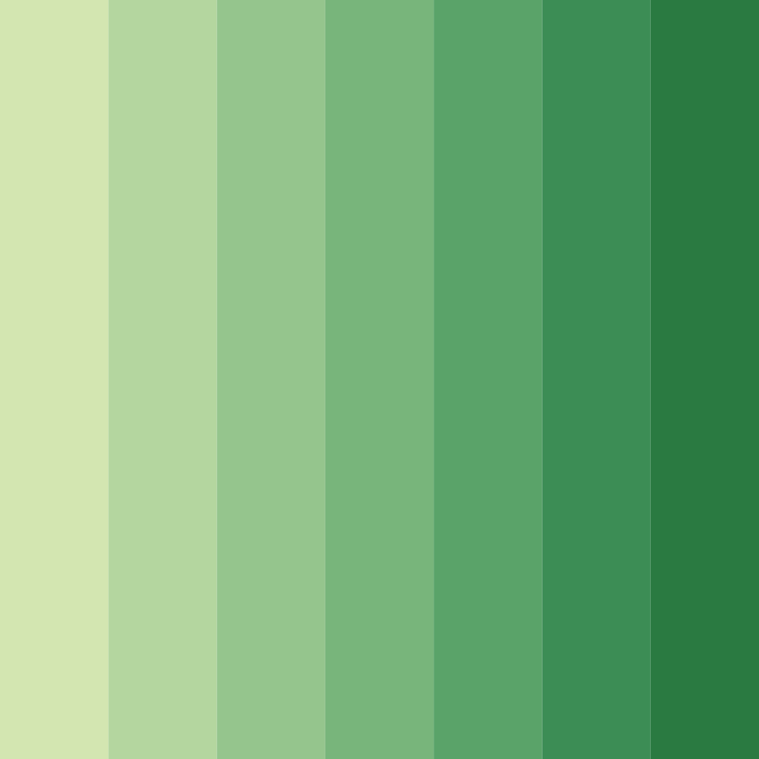 Download verdant whispers color palette PNG image (square)
