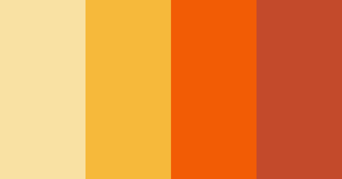 Download sunshine serenade color palette PNG image (landscape)