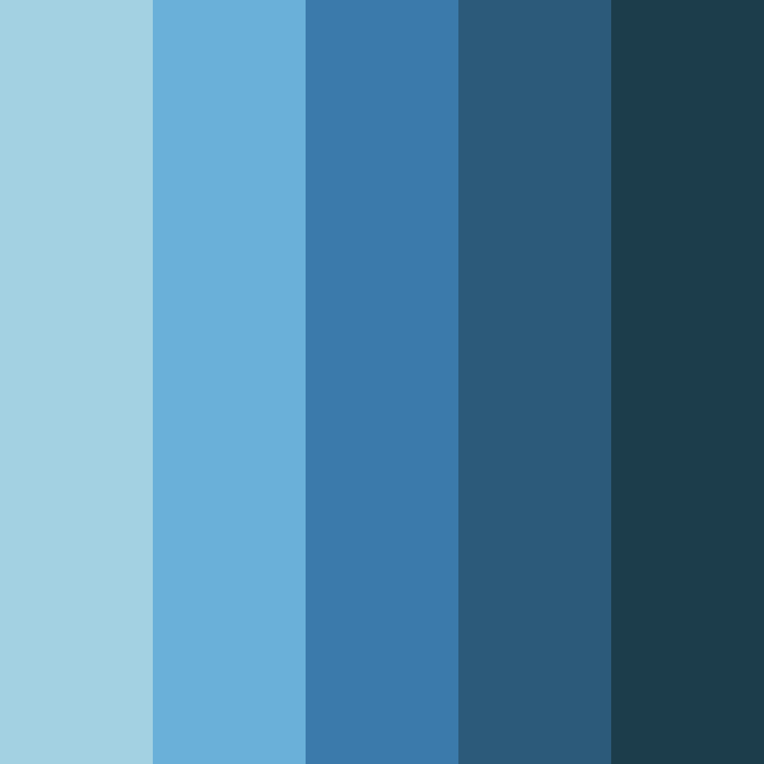 Download oceanic serenity color palette PNG image (square)