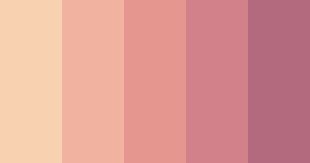 Download blushing elegance color palette PNG image (landscape)