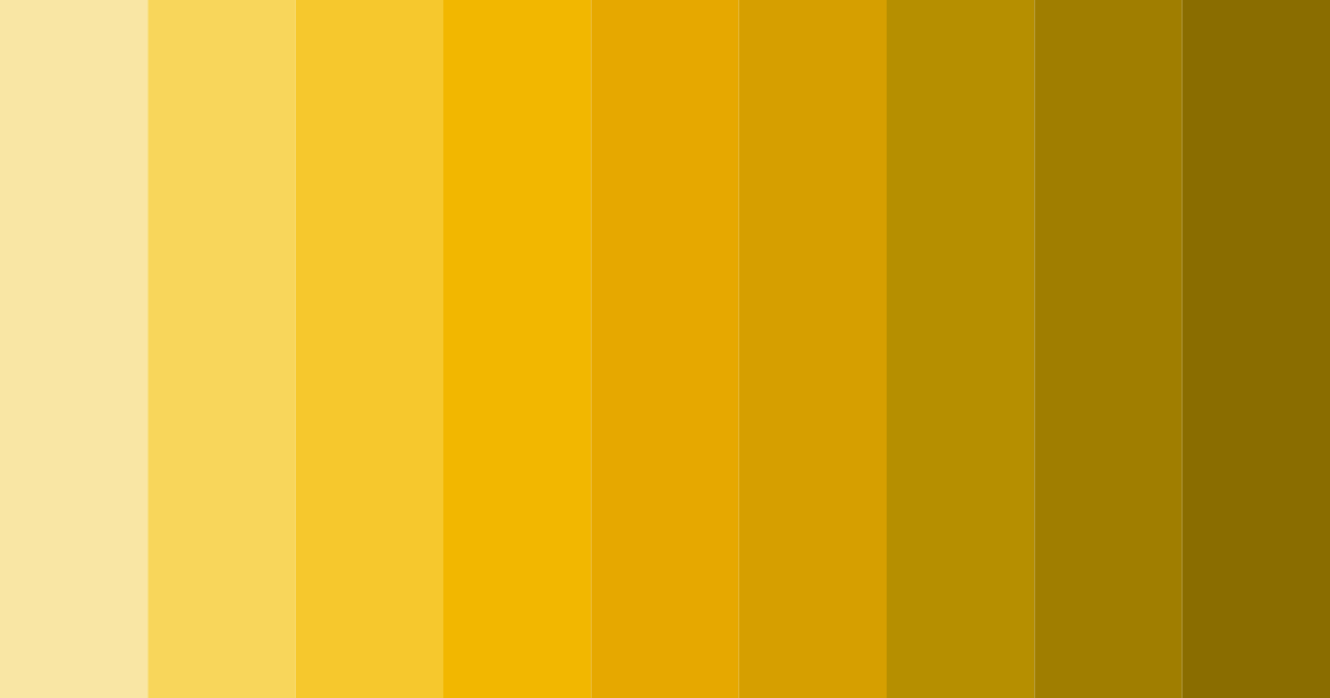 Download golden glow color palette PNG image (landscape)