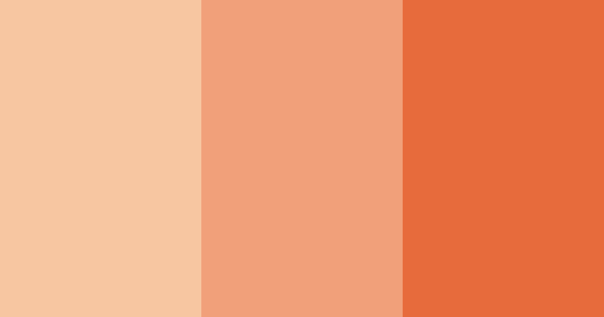 Download peachy orange color palette PNG image (landscape)