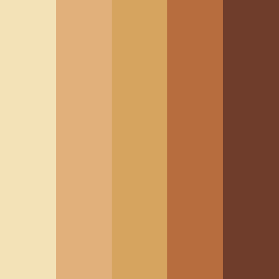 Download brown nutty color palette PNG image (square)