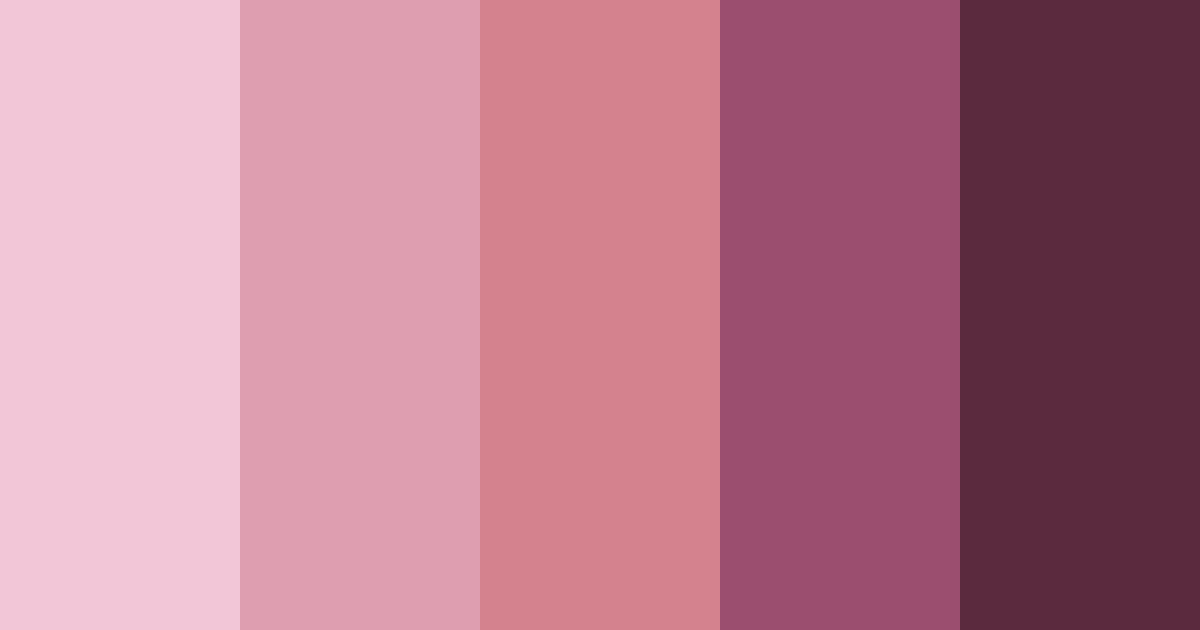 Download blushing blossoms color palette PNG image (landscape)
