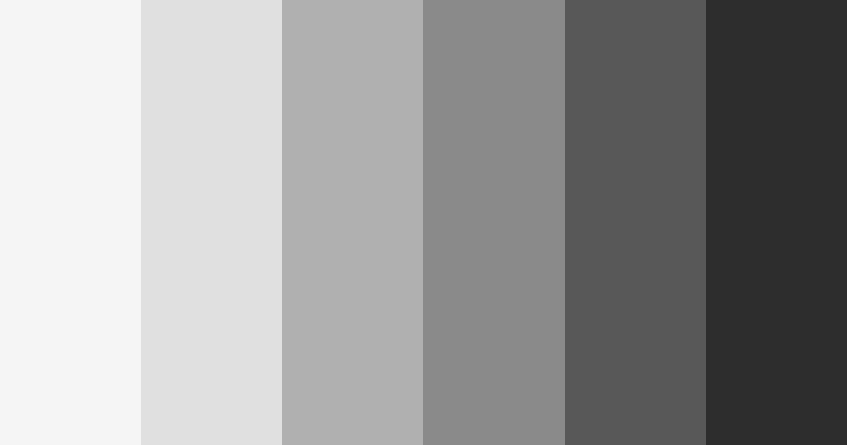 Download shades of gray color palette PNG image (landscape)