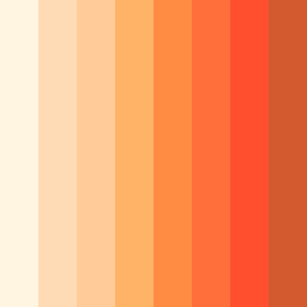 Download sunset sorbet color palette PNG image (square)