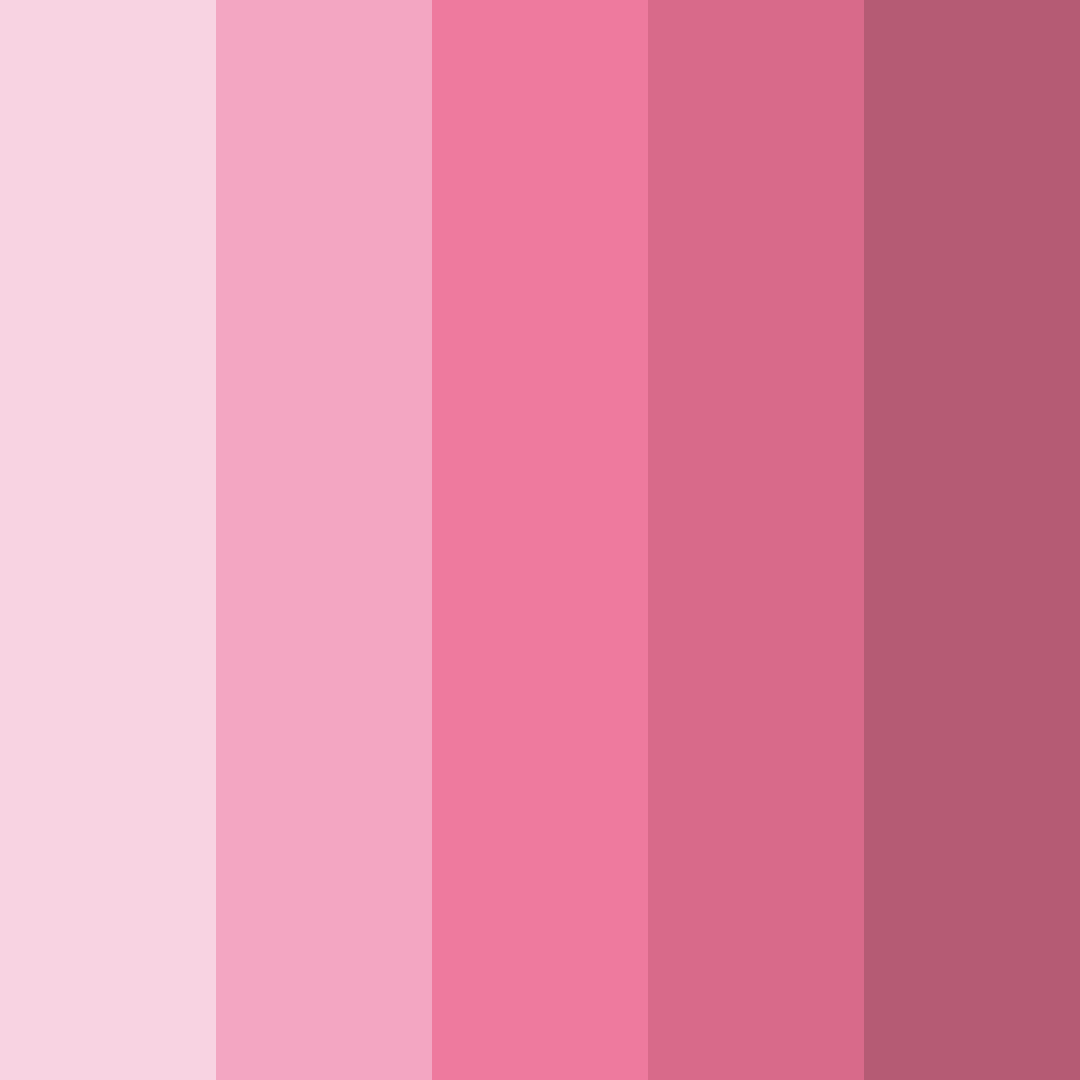 Download soft pink shades color palette PNG image (square)