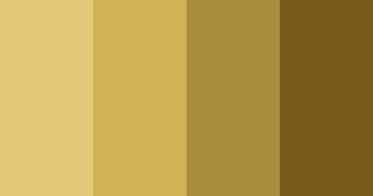 Download ochre shades color palette PNG image (landscape)